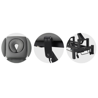 Lettino elettrico ad altezza variabile FORTIS 4 ERGO + Barra di controllo - Grigio Scuro