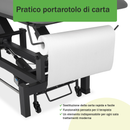 Lettino elettrico ad altezza variabile FORTIS 4 ERGO + Barra di controllo - Grigio Scuro