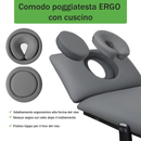 Lettino elettrico ad altezza variabile FORTIS 4 ERGO + Barra di controllo - Grigio Scuro