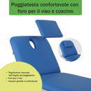 Lettino elettrico ad altezza variabile OPTIMA - Larghezza 68 cm - Blu