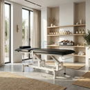 Lettino elettrico ad altezza variabile OPTIMA - Larghezza 68 cm - Nero