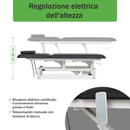 Lettino elettrico ad altezza variabile OPTIMA - Larghezza 68 cm - Nero