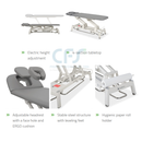 Lettino elettrico ad altezza variabile PROXIMA V2 ERGO - Larghezza 68 cm