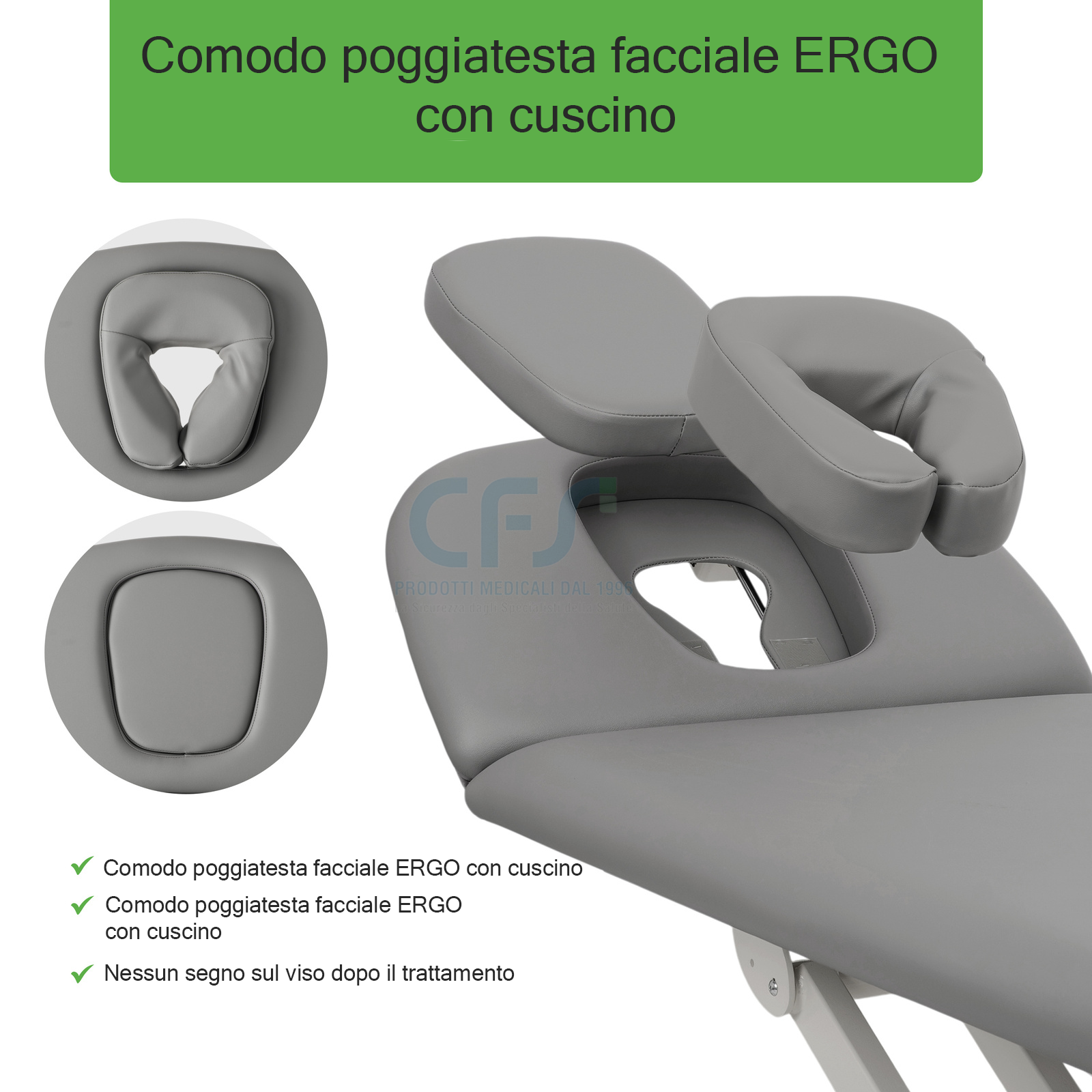 Lettino elettrico ad altezza variabile PROXIMA V2 ERGO - Larghezza 68 cm
