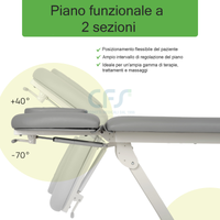 Lettino elettrico ad altezza variabile PROXIMA V2 ERGO - Larghezza 68 cm