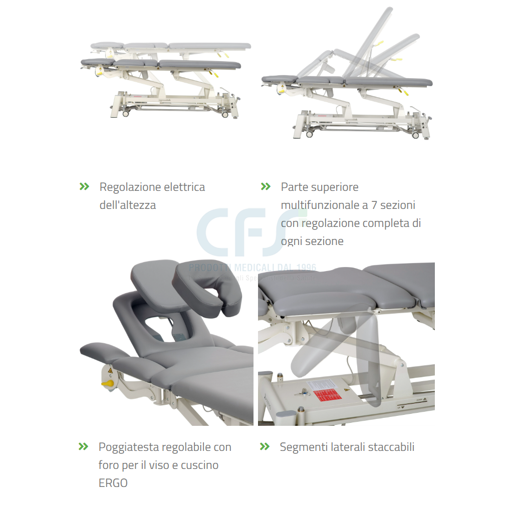 Lettino elettrico ad altezza variabile PROXIMA X7 - Larghezza 68 cm