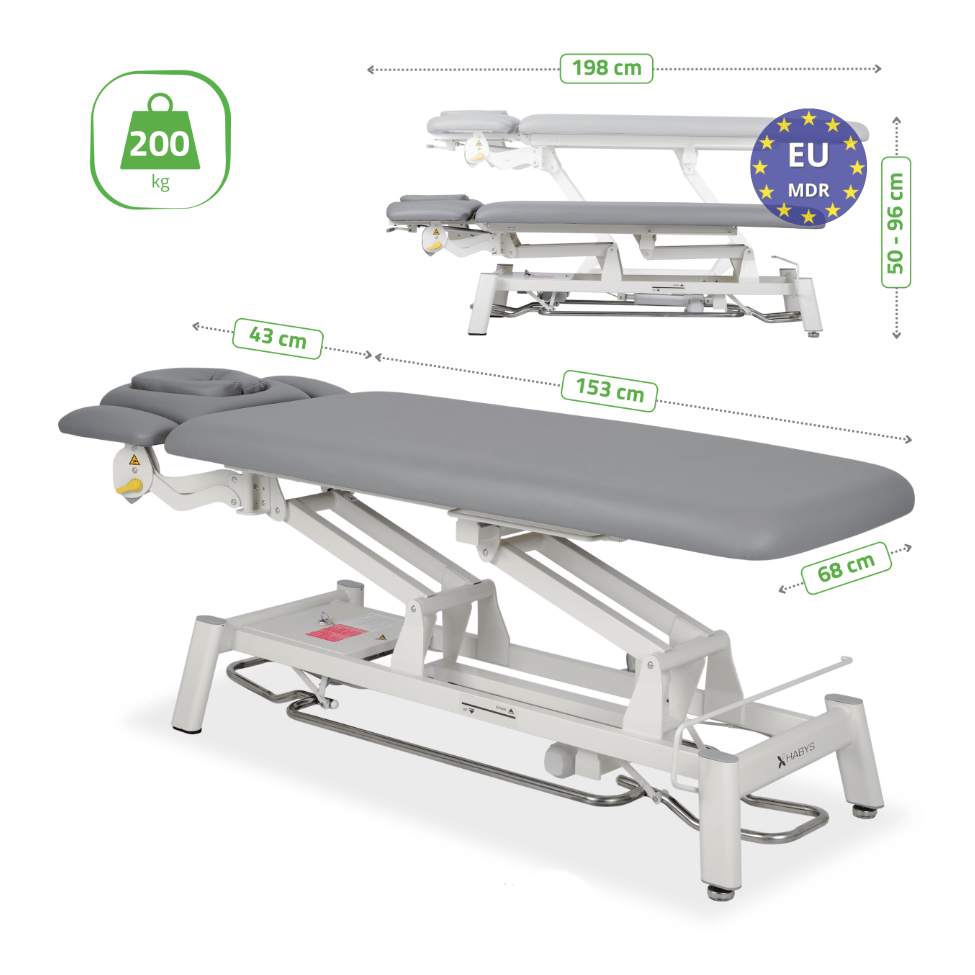 Lettino elettrico ad altezza variabile PROXIMA V4 ERGO - Larghezza 68 cm
