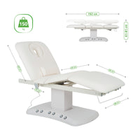 Lettino elettrico riscaldato ad altezza variabile Serenity ERGO 4 - Larghezza 68 cm - Bianco
