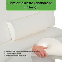 Lettino elettrico riscaldato ad altezza variabile Serenity ERGO 4 - Larghezza 68 cm - Bianco