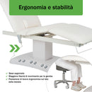 Lettino elettrico riscaldato ad altezza variabile Serenity ERGO 4 - Larghezza 68 cm - Bianco
