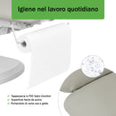 Lettino elettrico riscaldato ad altezza variabile Serenity ERGO 4 - Larghezza 68 cm - Grigio
