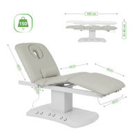 Lettino elettrico riscaldato ad altezza variabile Serenity ERGO 4 - Larghezza 68 cm - Grigio
