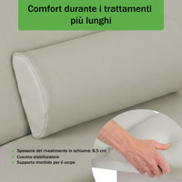 Lettino elettrico riscaldato ad altezza variabile Serenity ERGO 4 - Larghezza 68 cm - Grigio
