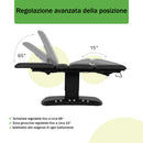 Lettino elettrico riscaldato ad altezza variabile Serenity ERGO 4 - Larghezza 68 cm - Nero