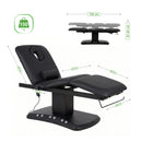 Lettino elettrico riscaldato ad altezza variabile Serenity ERGO 4 - Larghezza 68 cm - Nero