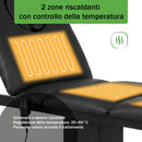 Lettino elettrico riscaldato ad altezza variabile Serenity ERGO 4 - Larghezza 68 cm - Nero