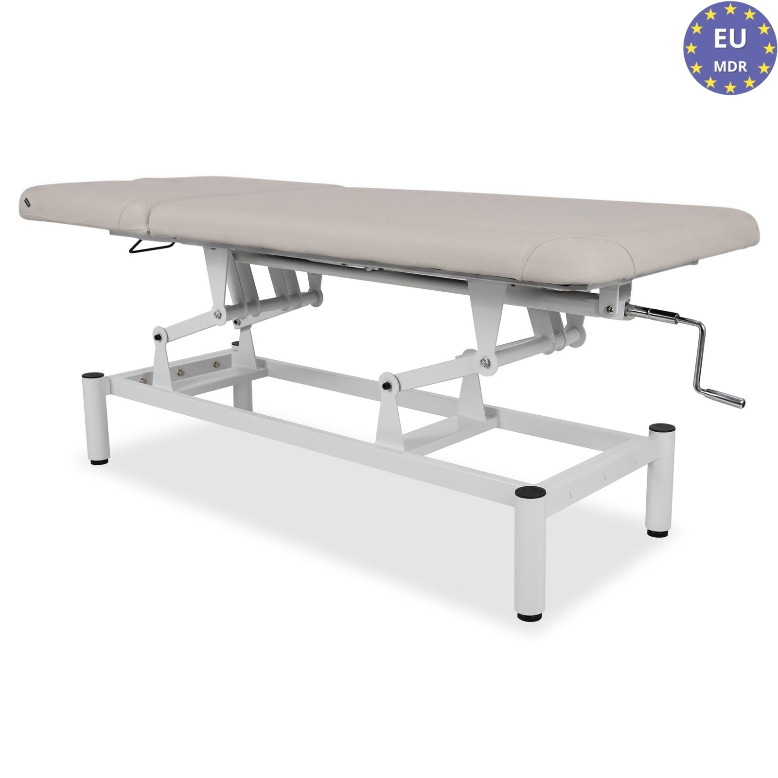 Lettino fisso ad altezza variabile VIGO 2 + Schienale regolabile - Larghezza 75 cm - Grigio Chiaro
