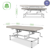 Lettino fisso ad altezza variabile VIGO 2 + Schienale regolabile - Larghezza 75 cm - Grigio Chiaro