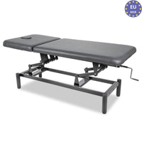 Lettino fisso ad altezza variabile VIGO 2 + schienale regolabile - Larghezza 75 cm - Grigio Scuro