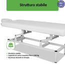 Lettino fisso ad altezza variabile VIGO 1 - Larghezza 75 cm - Bianco