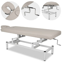 Lettino fisso ad altezza variabile VIGO 1 - Larghezza 75 cm - Grigio Chiaro