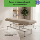 Lettino fisso ad altezza variabile VIGO 1 - Larghezza 75 cm - Grigio Chiaro