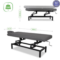 Lettino fisso ad altezza variabile VIGO 1 - Larghezza 75 cm - Grigio Scuro