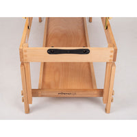 Lettino in legno ALEXA K533 con foro e piano d'appoggio - Larghezza cm 70