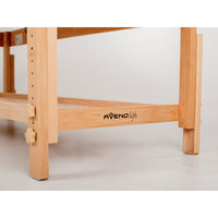 Lettino in legno ALEXA K533 con foro e piano d'appoggio - Larghezza cm 70