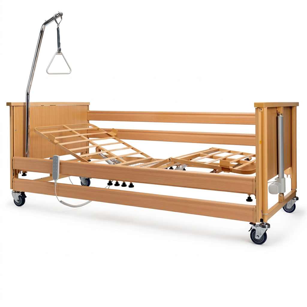 Letto da degenza elettrico AURORA A8933A - Elevabile in altezza + Asta sollevamalati