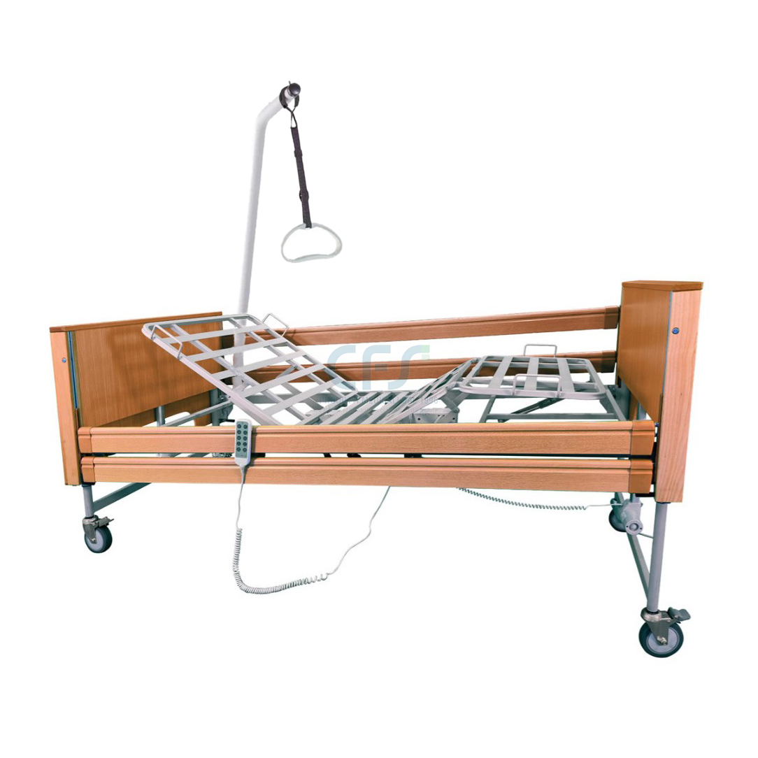 Letto da degenza elettrico GARDENIA 2.0 MP393 - Elevabile in altezza + Asta sollevamalati