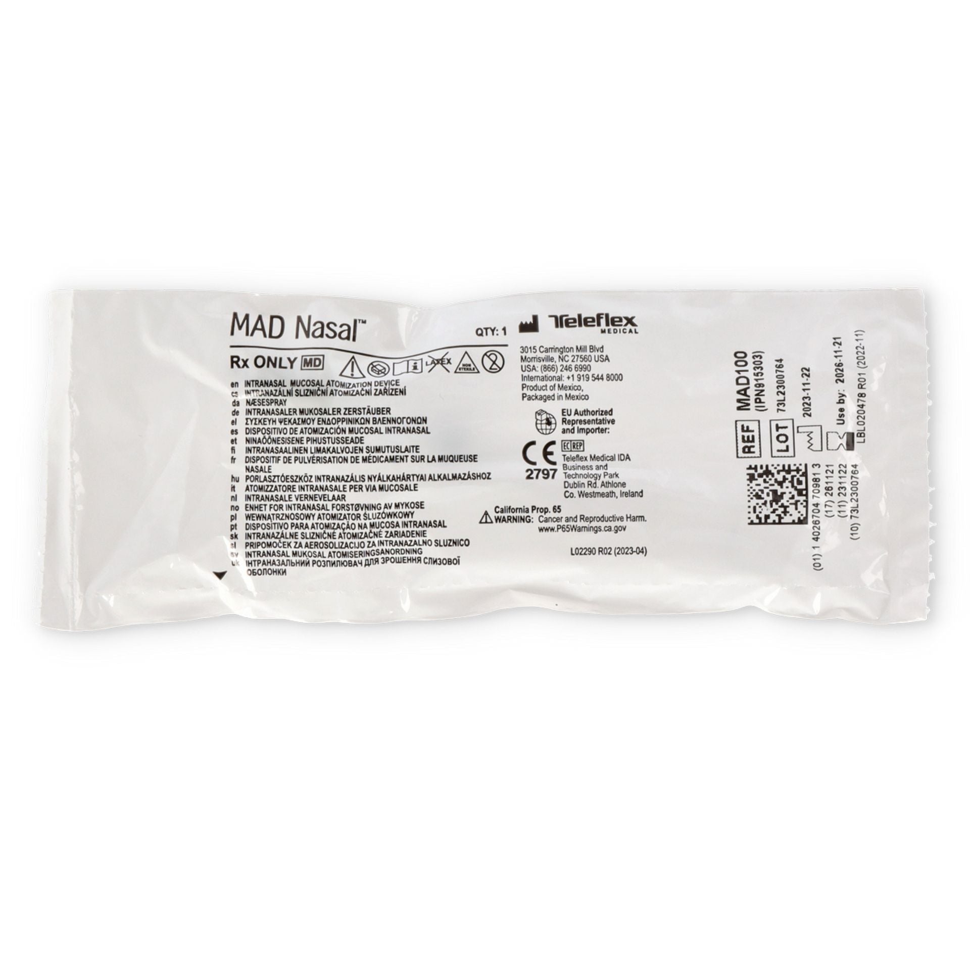 Atomizzatore nasale MAD100 con siringa 3 ml