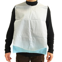 Bavaglio monouso con tasca e adesivi (conf. 600 pz.)