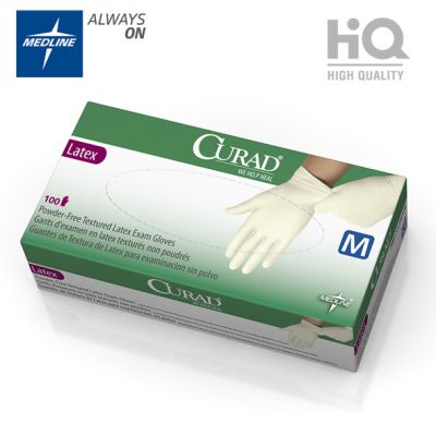 Guanti in lattice senza polvere Curad Latex (conf.100 pz)