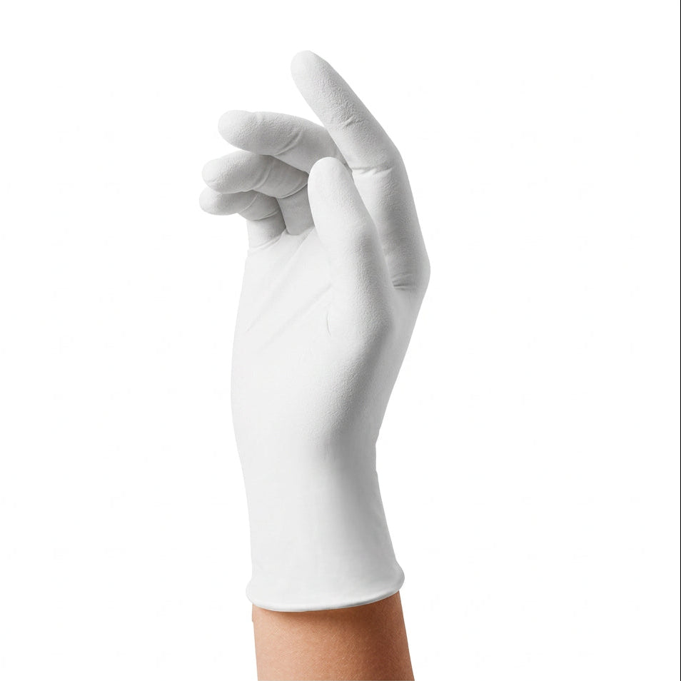 Guanti in nitrile bianchi senza polvere MEDIGUARD White (conf. 200 pz)