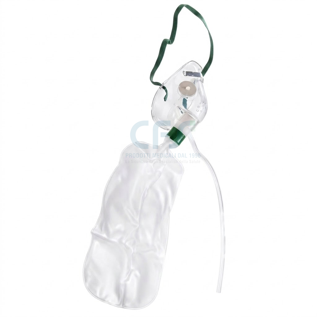 Maschera per ossigenoterapia - Adulti con pallone