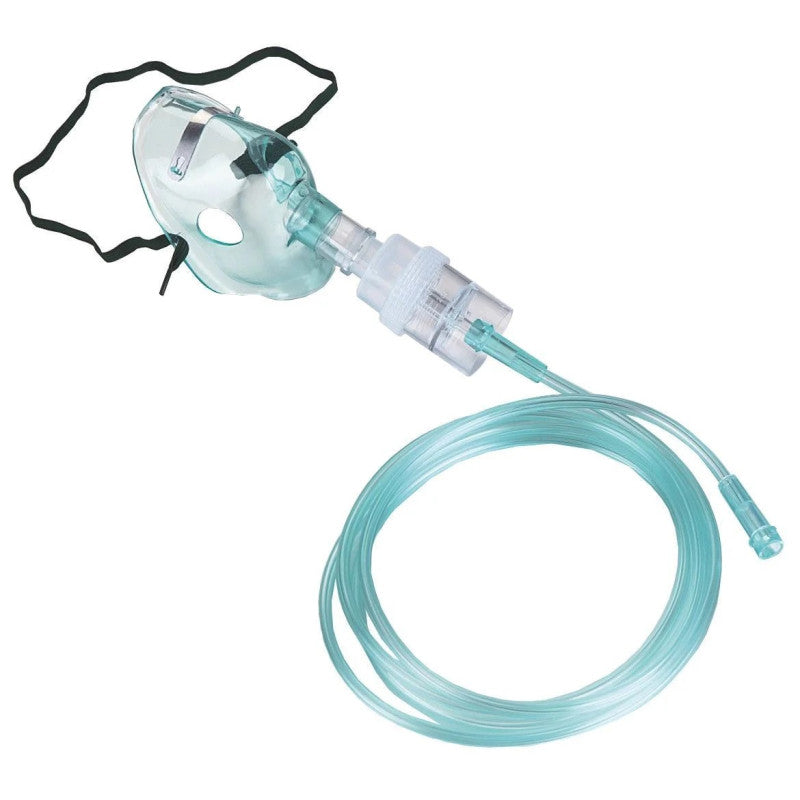 Maschera per ossigenoterapia OS/80 con ampolla e tubo - Adulti