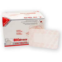 Medicazione adesiva sterile in TNT Rays BIODRESS cm 10 x 15 (conf. 50 pz.)