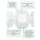 Medicazione adesiva sterile per fissaggio 3M TEGADERM I.V. ADVANCED cm 8,5 x 11,5 (conf. 50 pz.)