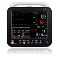 Monitor multiparametrico K12 Touchscreen - SpO2, NIBP, ECG (12 deriv.) e TEMP