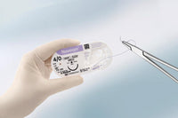 Novosyn suture assorbibili in poliglactina 910, ago 1/2 17mm, USP 5/0 - filo viola 70 cm (conf. 12 pz.)