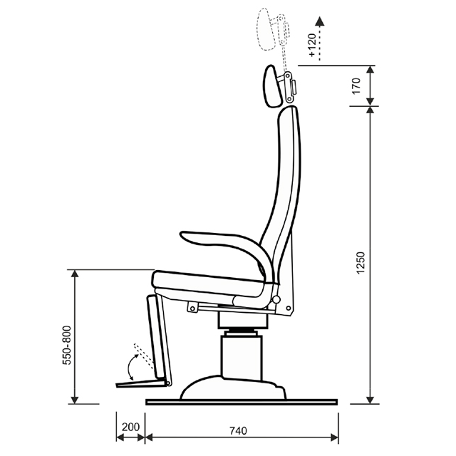 Nuova Poltrona ORL elettrica Oto P/V - verde Melbourne