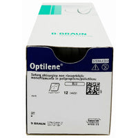 Optilene suture non assorbibili in polipropilene, ago 3/8 16mm, USP 6/0 - filo blu 45cm (conf. 12 pz.)
