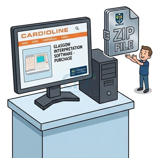 Opzione Interpretazione Glasgow per ECG CARDIOLINE ECG200S e ECG200+