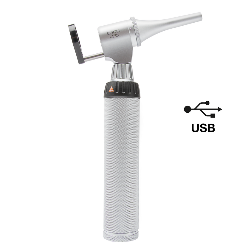Otoscopio veterinaria HEINE G100 LED 3,5 V - Manico ricaricabile BETA4 USB - G-112.28.388