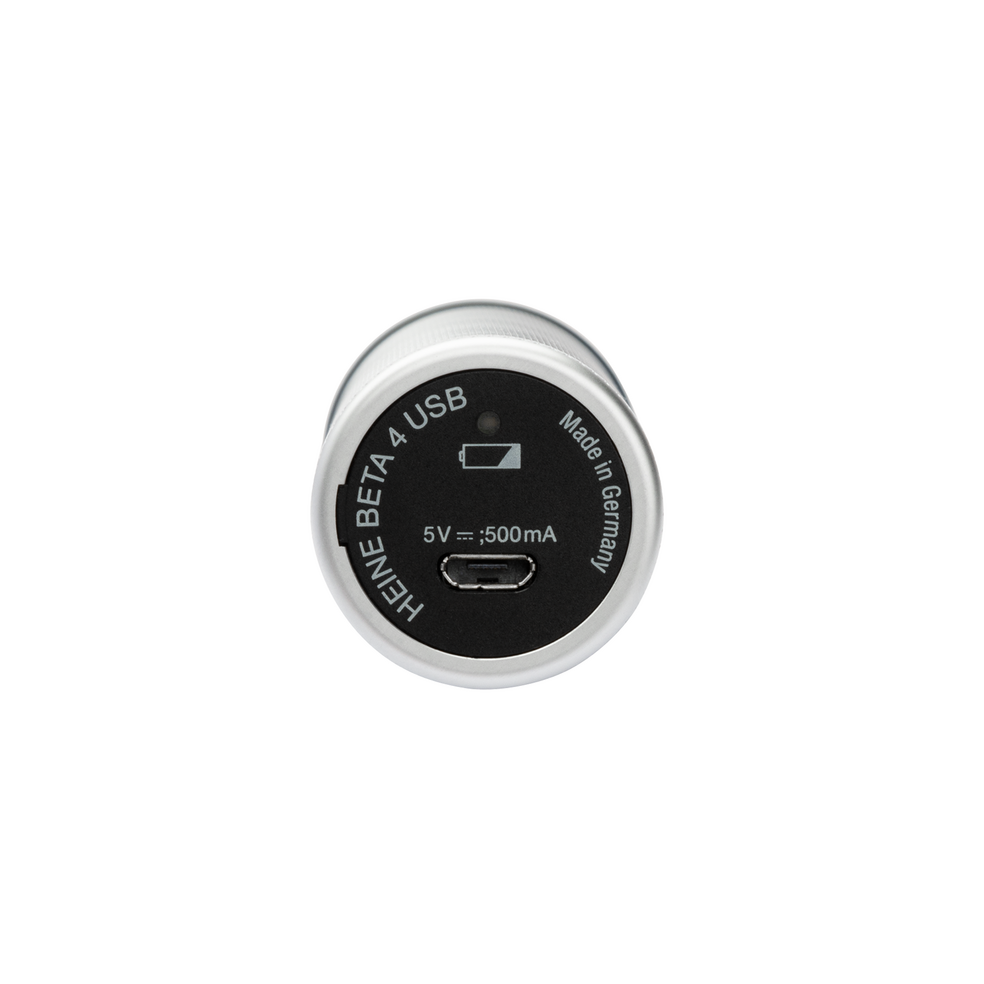 Otoscopio HEINE BETA 200 LED a F.O. 3,5 V - Manico ricaricabile BETA4 USB + Astuccio - B-141.28.388