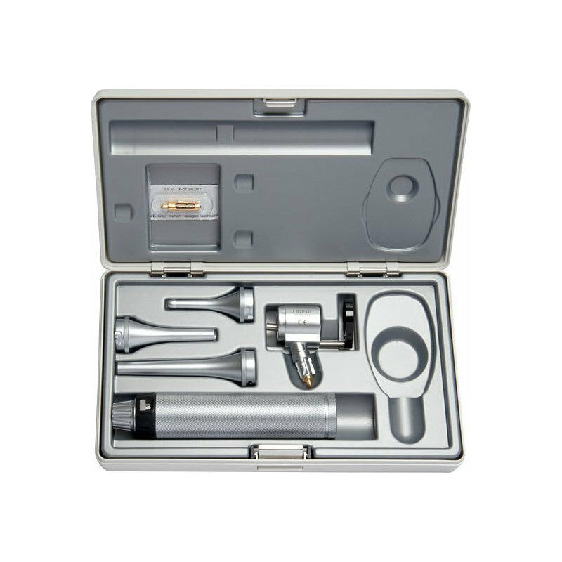 Otoscopio veterinaria HEINE G100 LED 2,5 V - Manico a batterie BETA + Astuccio - G-112.10.118