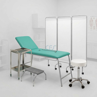 Pacchetto Ambulatorio DOCTOR Luxury - Lettino Verde + Sgabello Bianco e Carrello