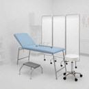 Pacchetto Ambulatorio DOCTOR Plus - Lettino Azzurro + Sgabello Bianco
