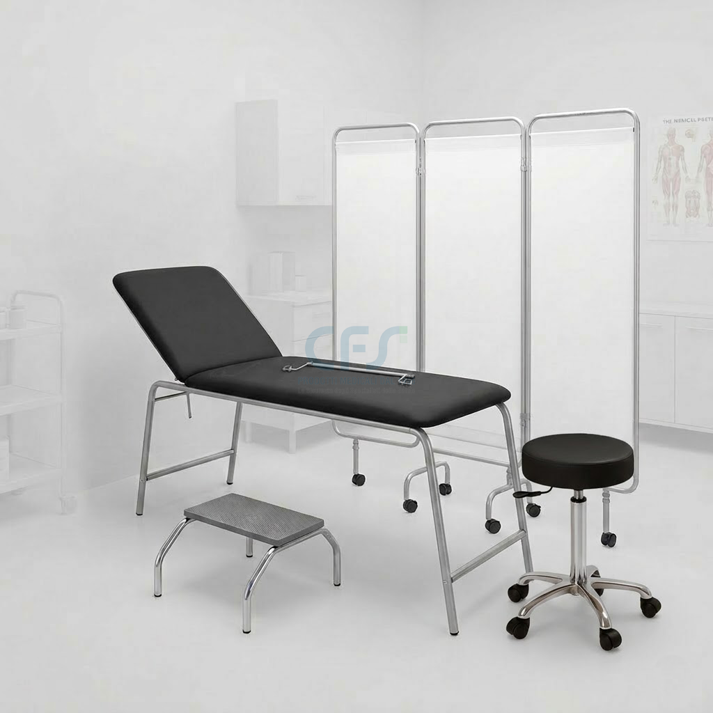 Pacchetto Ambulatorio DOCTOR Plus - Lettino + Sgabello Nero